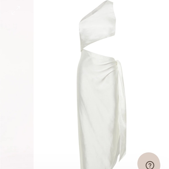 Brand new Meshki Navarah one shoulder white midi dress - Picture 6 of 6